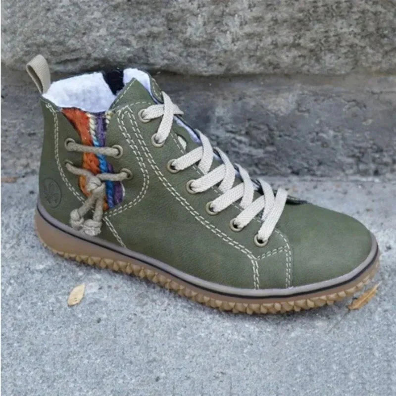 Dámské a pánské zimní boty s vintage designem, izolací a protiskluzovou podrážkou – Norena