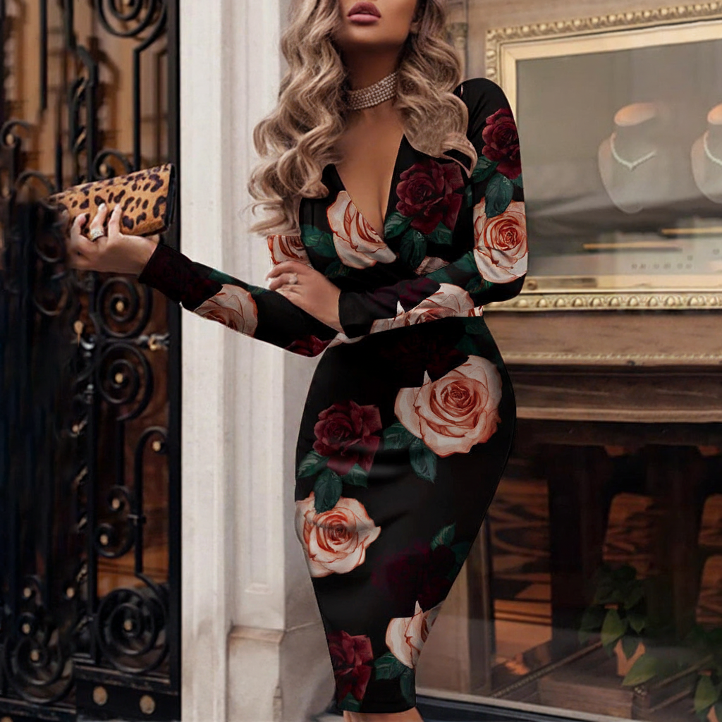 Eng Anliegendes Kleid - FigureDress 