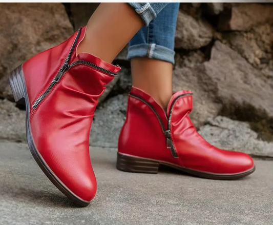 Podzimní dámské kotníkové boty s ergonomickým komfortem – Valeria