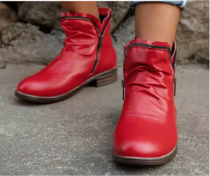 Podzimní dámské kotníkové boty s ergonomickým komfortem – Valeria