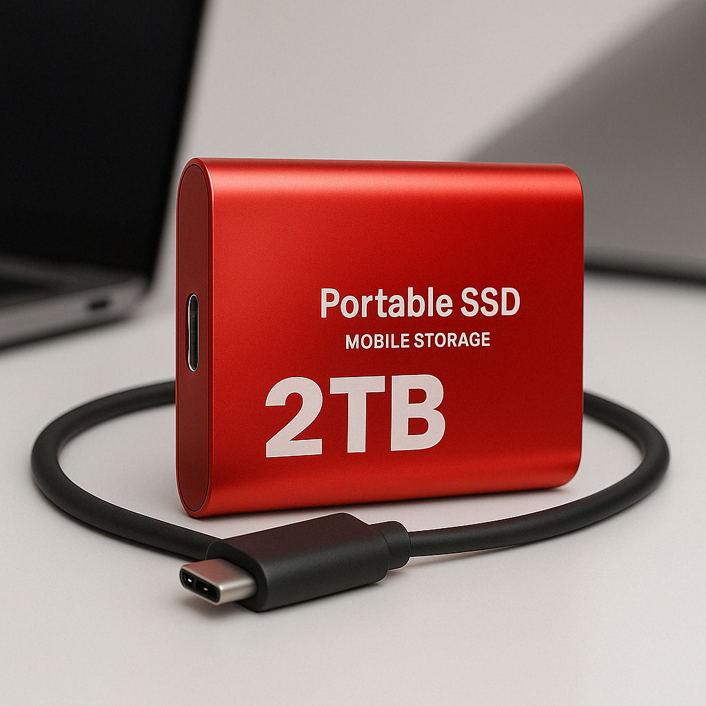 External SSD 2TB Portable Shockproof High-Speed Storage Drive 3