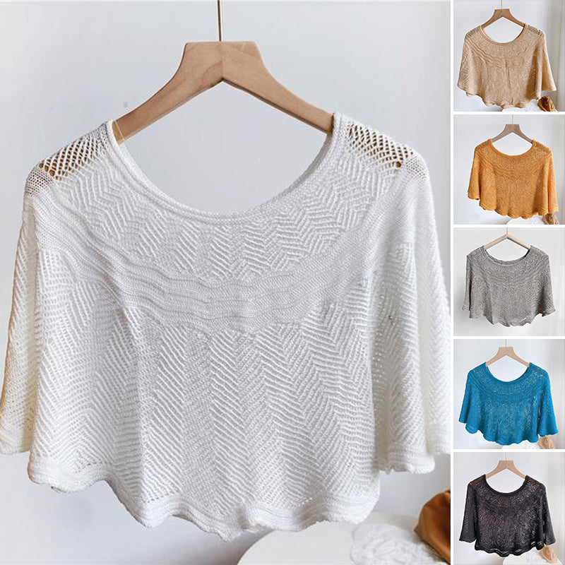 Dámský šál z hedvábí s úpletem a UV ochranou – Amira