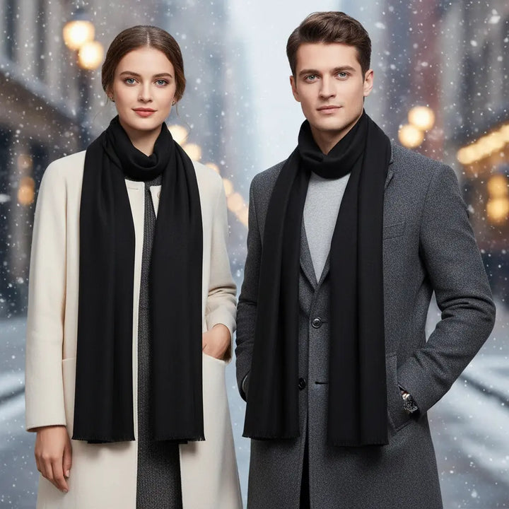 Fin cashmere dlouhý šál v jednoduchém designu - CozyCove
