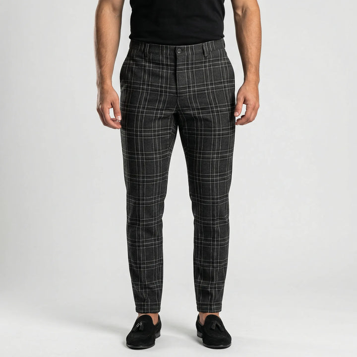 Figurnahe Hose Mit Klassischem Karodesign - Keith