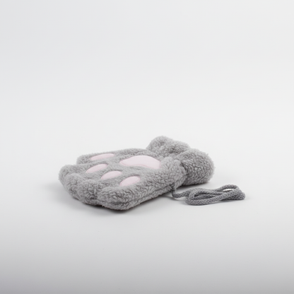 Fingerlose Plüschige Pfotenhandschuhe - PawFluff