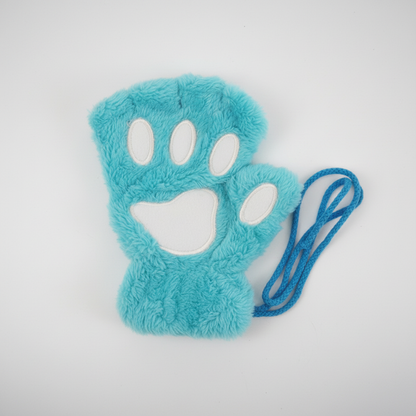 Fingerlose Plüschige Pfotenhandschuhe - PawFluff