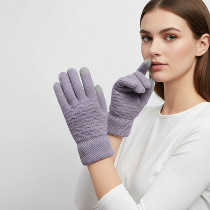 Fleece Gefütterte Touchscreenhandschuhe - PolarKnit