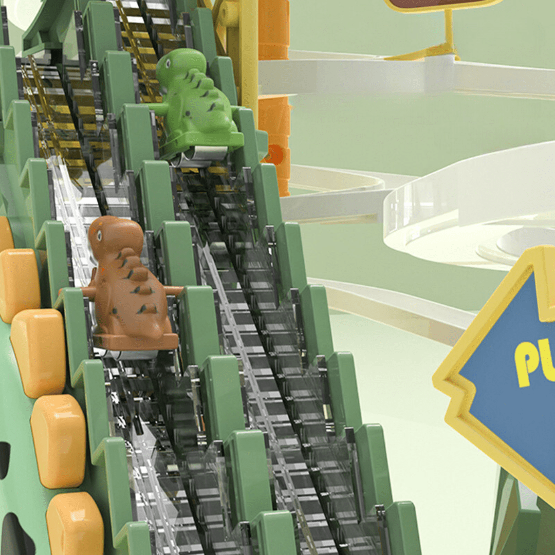 Jarní trampolína s motivem dinosaurů – pro aktivní hraní a zábavu