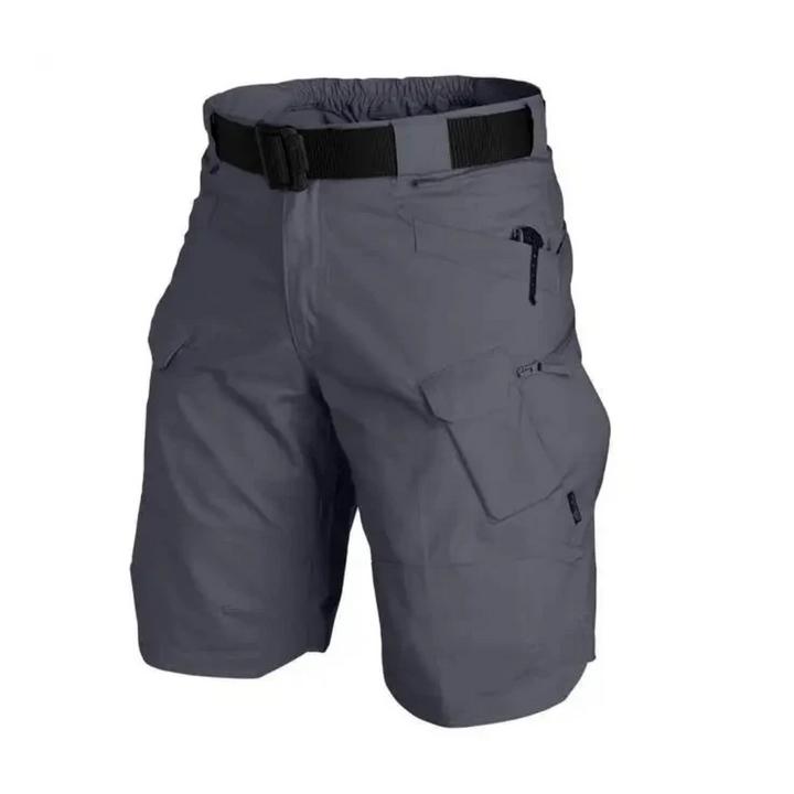 Functional Cargo Shorts With Multiple Zip Pockets - Edmond
