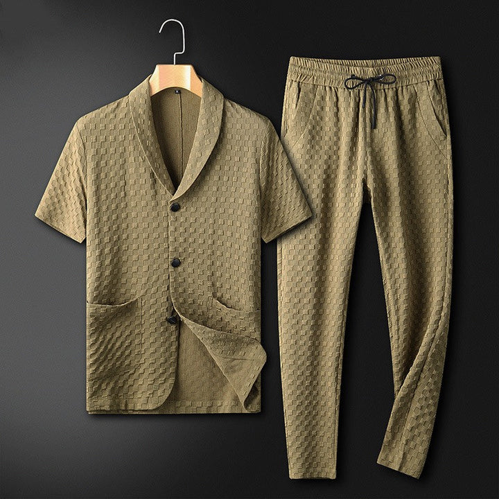 Trendy a pohodlný letní obchodní set pro muže – Timothy