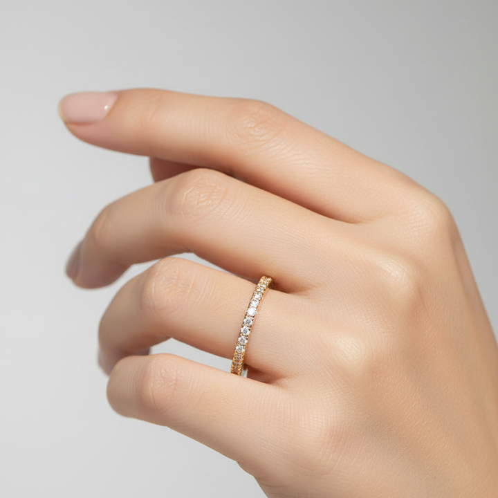 Geometrischer Designring - EternityRing 