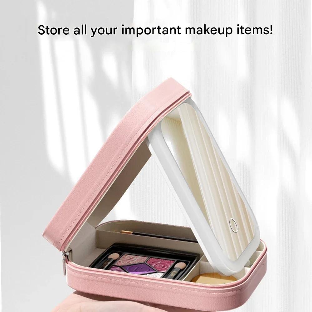 Kompaktní osvětlený organizér na make-up na cesty - Liora