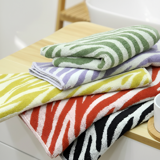 Gestreiftes Baumwollhandtuch - TigerTowel