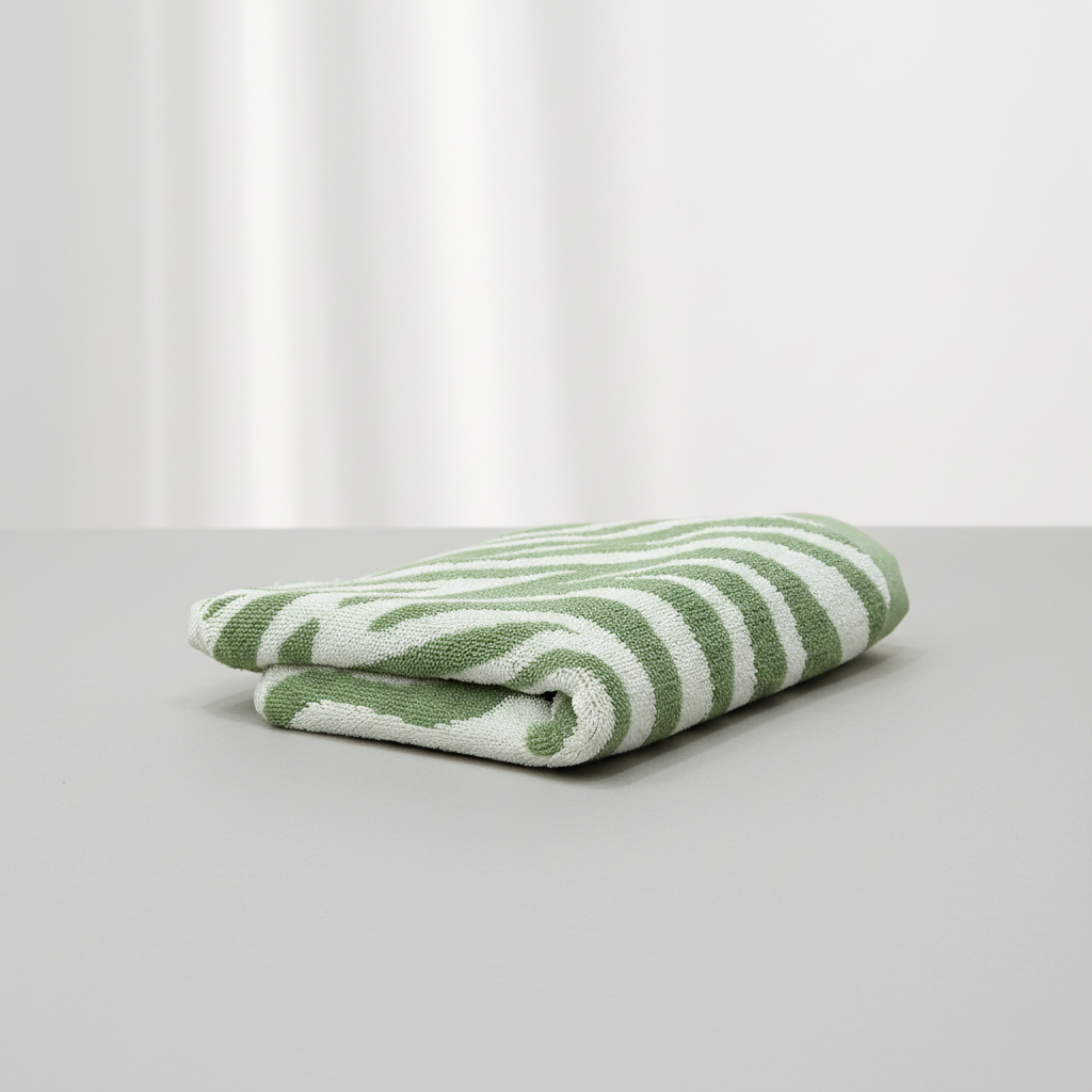 Gestreiftes Baumwollhandtuch - TigerTowel
