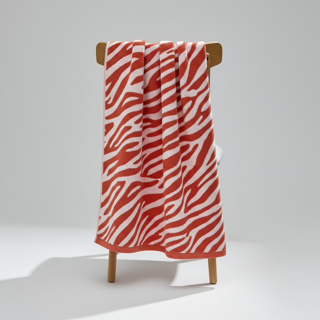 Gestreiftes Baumwollhandtuch - TigerTowel