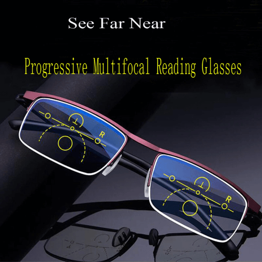Progressive Multifocal Glasses for Near and Far Vision, Anti-Glare & UV 3