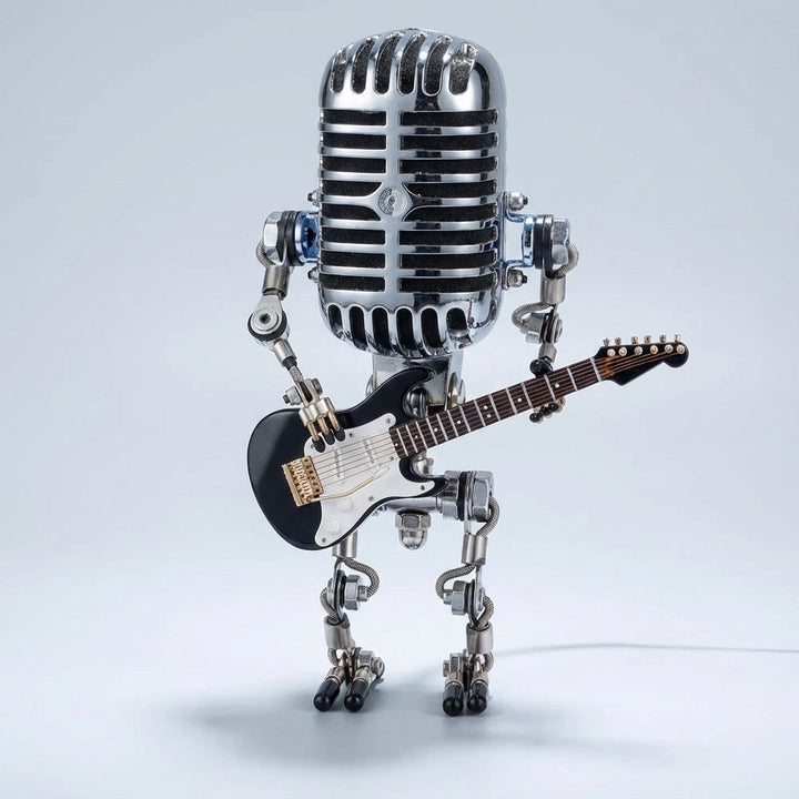 Guitar Themed Table Lamp -  StrumBot