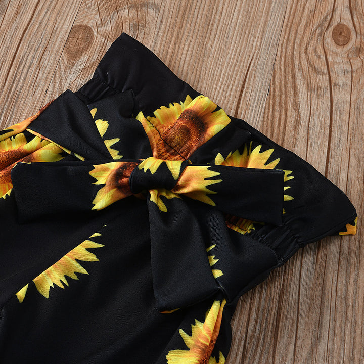 2-dílný dětský outfit s motivem slunečnice – SolLeende