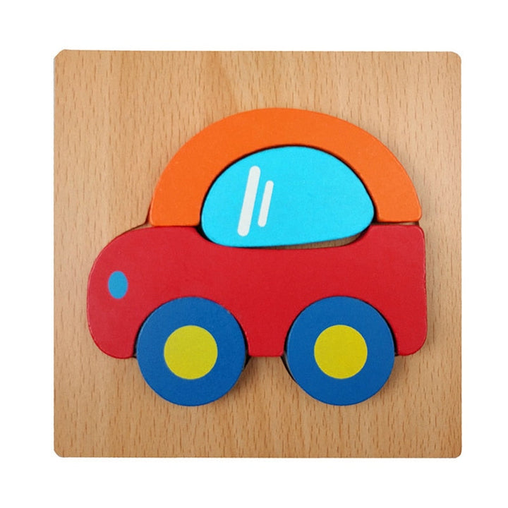 Montessori dřevěné vzdělávací puzzle – Barevná radost (1+1 zdarma)