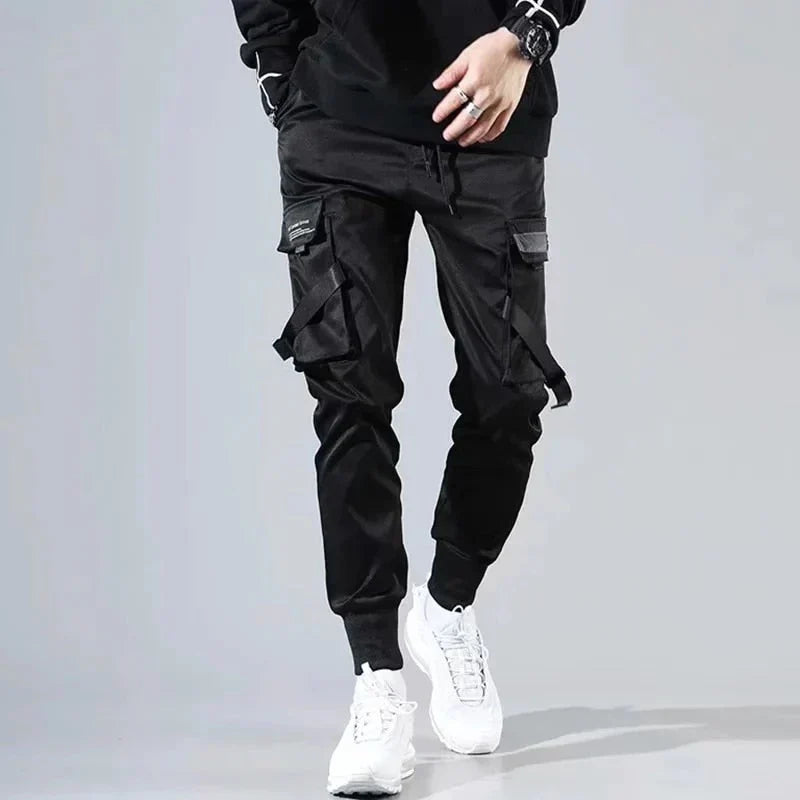 Podzimní Multi-Pocket Hip-Hop Pánské Cargo Kalhoty – Dante