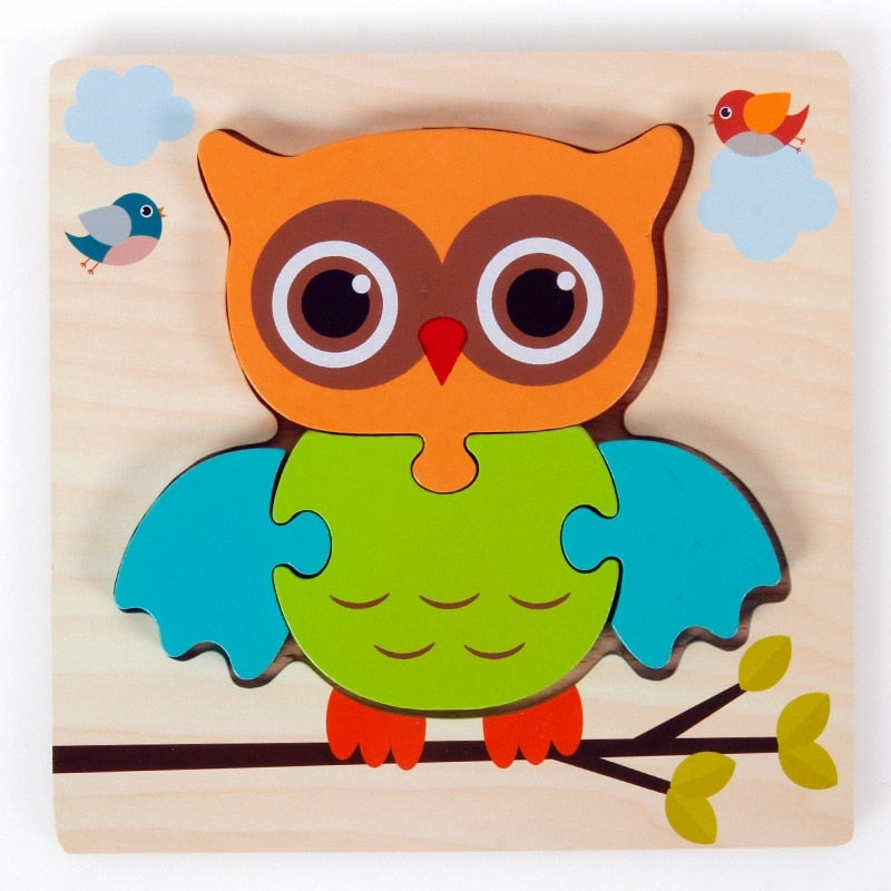 Montessori dřevěné vzdělávací puzzle – Barevná radost (1+1 zdarma)