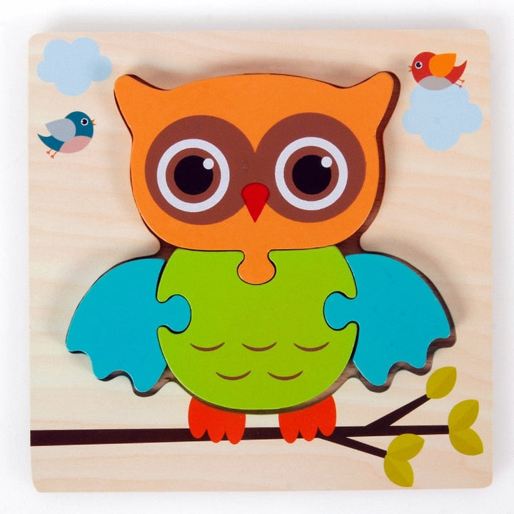 Montessori dřevěné vzdělávací puzzle – Barevná radost (1+1 zdarma)