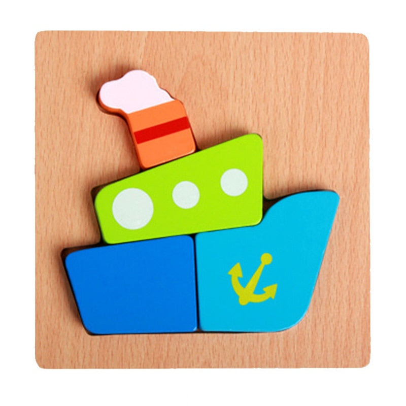 Montessori dřevěné vzdělávací puzzle – Barevná radost (1+1 zdarma)