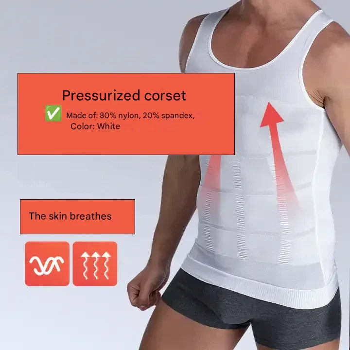 Korigující pánská košile s tvarovacím efektem – Noah