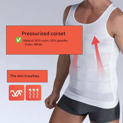 Korigující pánská košile s tvarovacím efektem – Noah