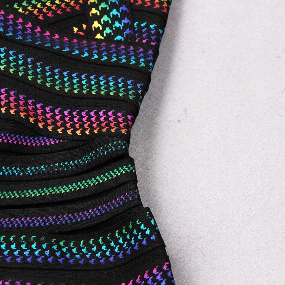 Trendy pruhované bodycon mini šaty pro ženy – Liana