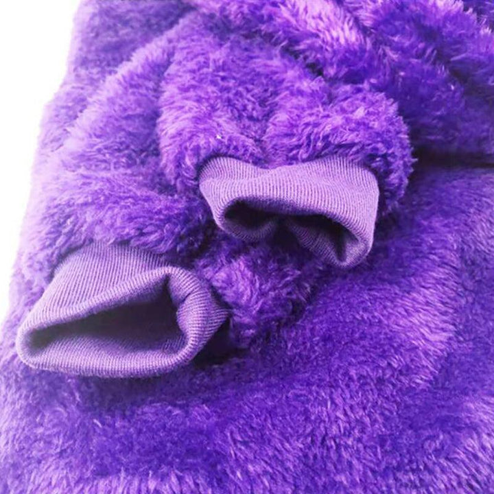 Hoodie Winter Child s funkcí obrátitelného plyšového zvířátka – edice Momo Sněhové vločky