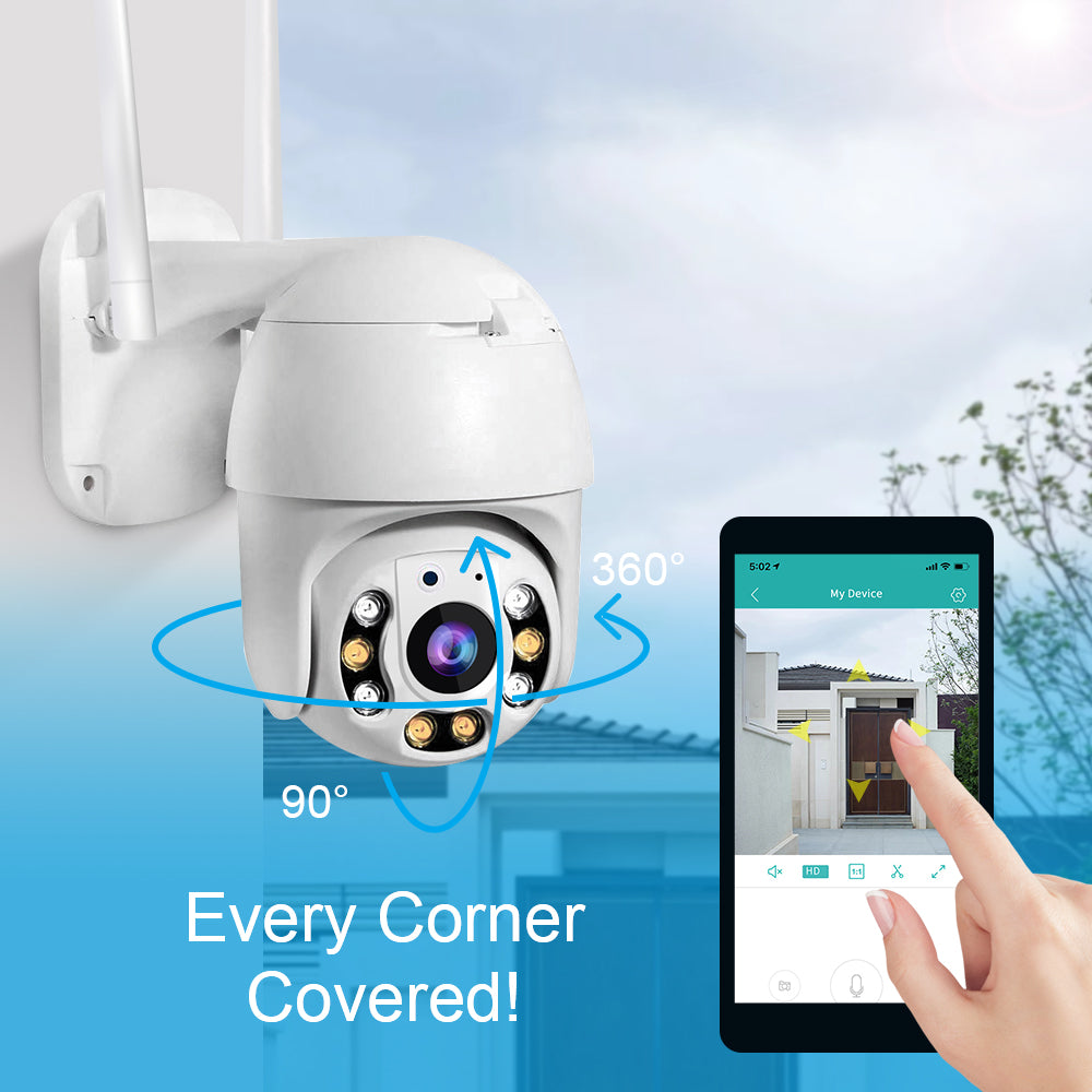 Bezdrátová venkovní kamera pro dohled s WiFi – SecureView 360