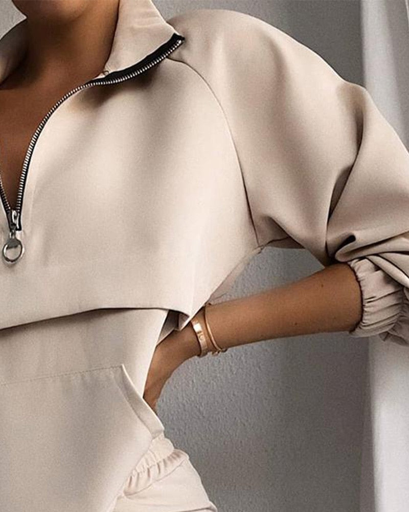 Dámský tréninkový komplet se zipem – Amira