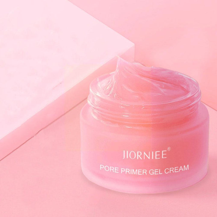 Rosa Pore Primer Gel Cream im Glas, feuchtigkeitsspendend, glättend, Make-up Basis.