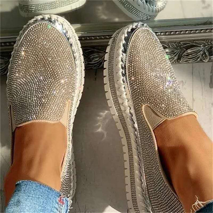 Třpytivé dámské loafers s komfortní podrážkou – Teyla