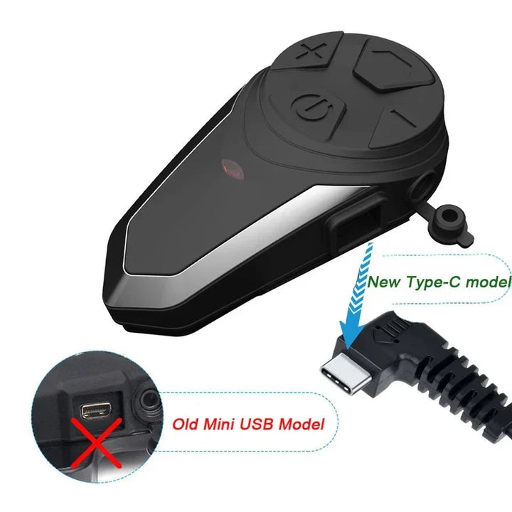 Bluetooth interkom pro motocyklovou helmu s FM a dosahem 1000 m – RoadLink S3