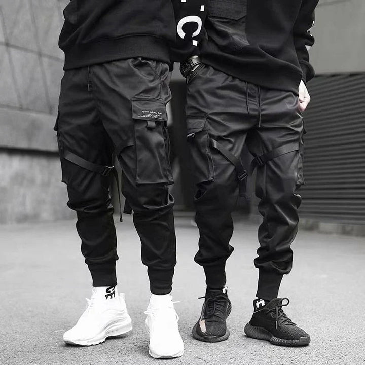 Podzimní Multi-Pocket Hip-Hop Pánské Cargo Kalhoty – Dante