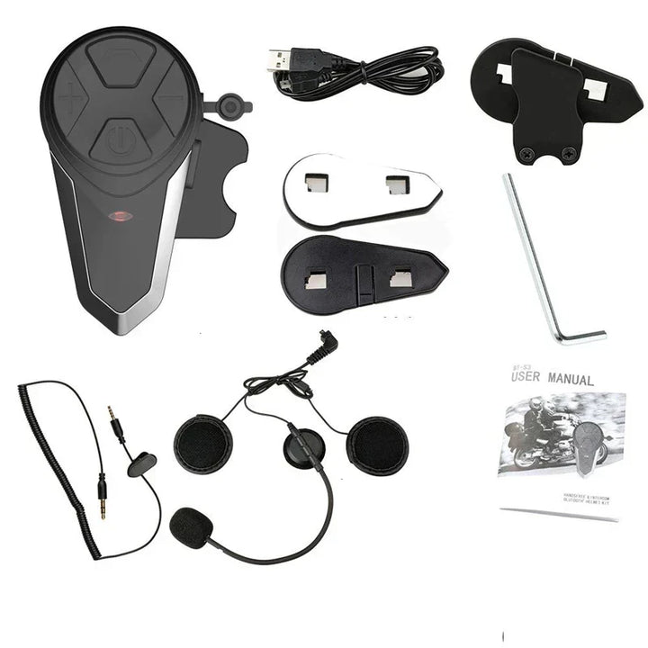 Bluetooth interkom pro motocyklovou helmu s FM a dosahem 1000 m – RoadLink S3