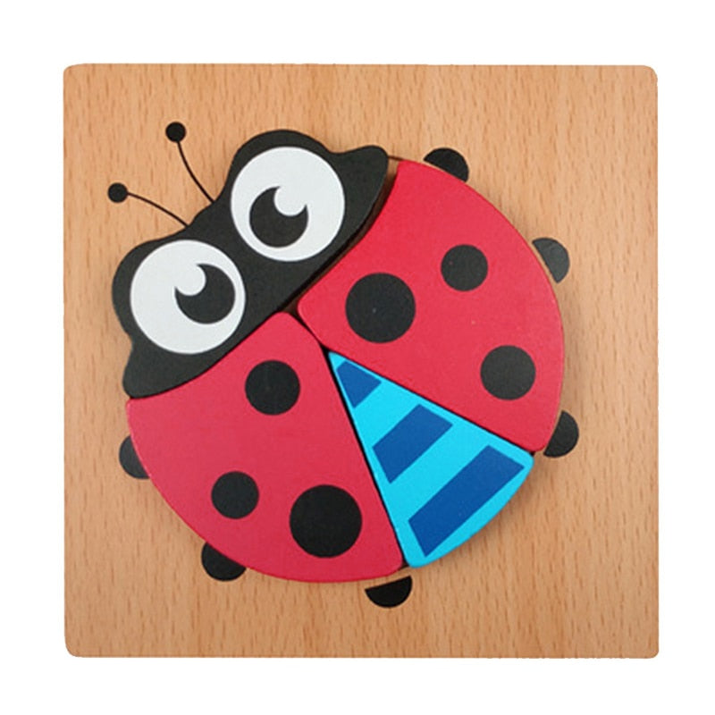 Montessori dřevěné vzdělávací puzzle – Barevná radost (1+1 zdarma)