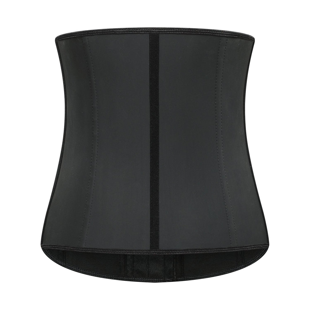 Schwarzes Taillenkorsett aus Latex für Damen, formend, figurbetont, Fitness, Shapewear.