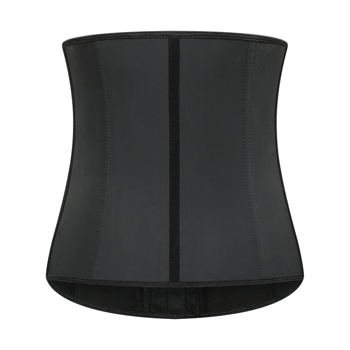 Schwarzes Taillenkorsett aus Latex für Damen, formend, figurbetont, Fitness, Shapewear.