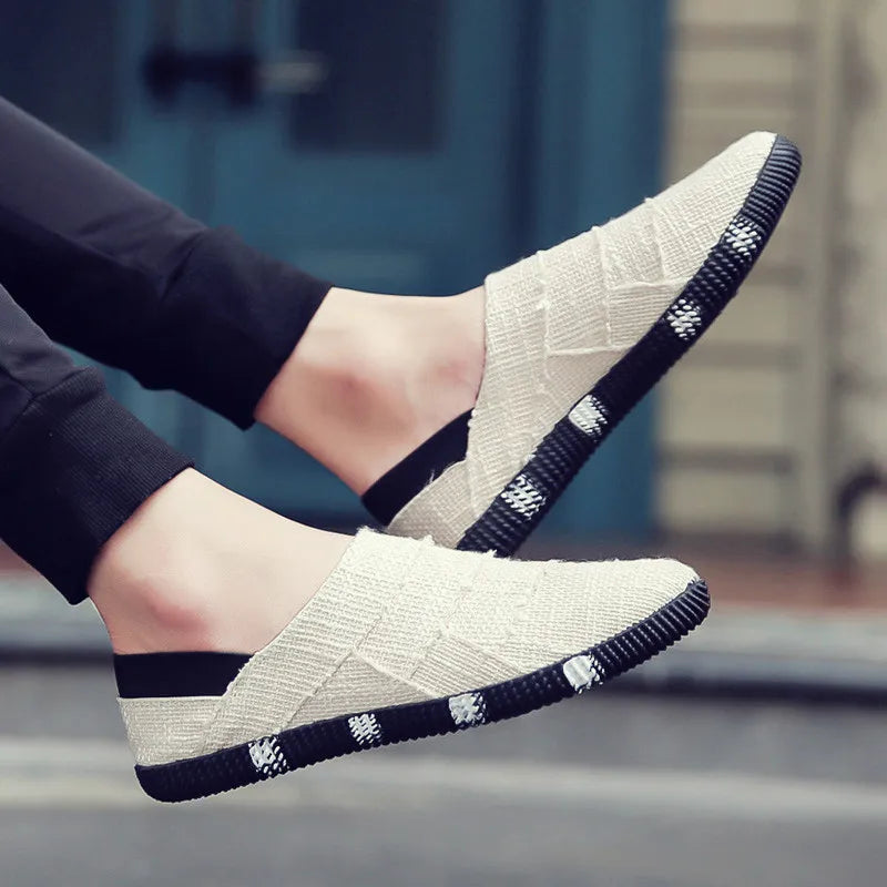 Lehké a stylové plátěné espadrilky s konopovou podrážkou pro muže - Elias