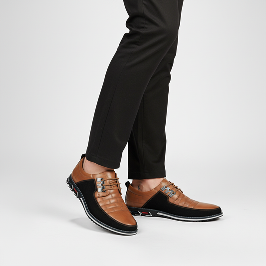 Halbschuh Aus Leder Mit Schnürung - Russell