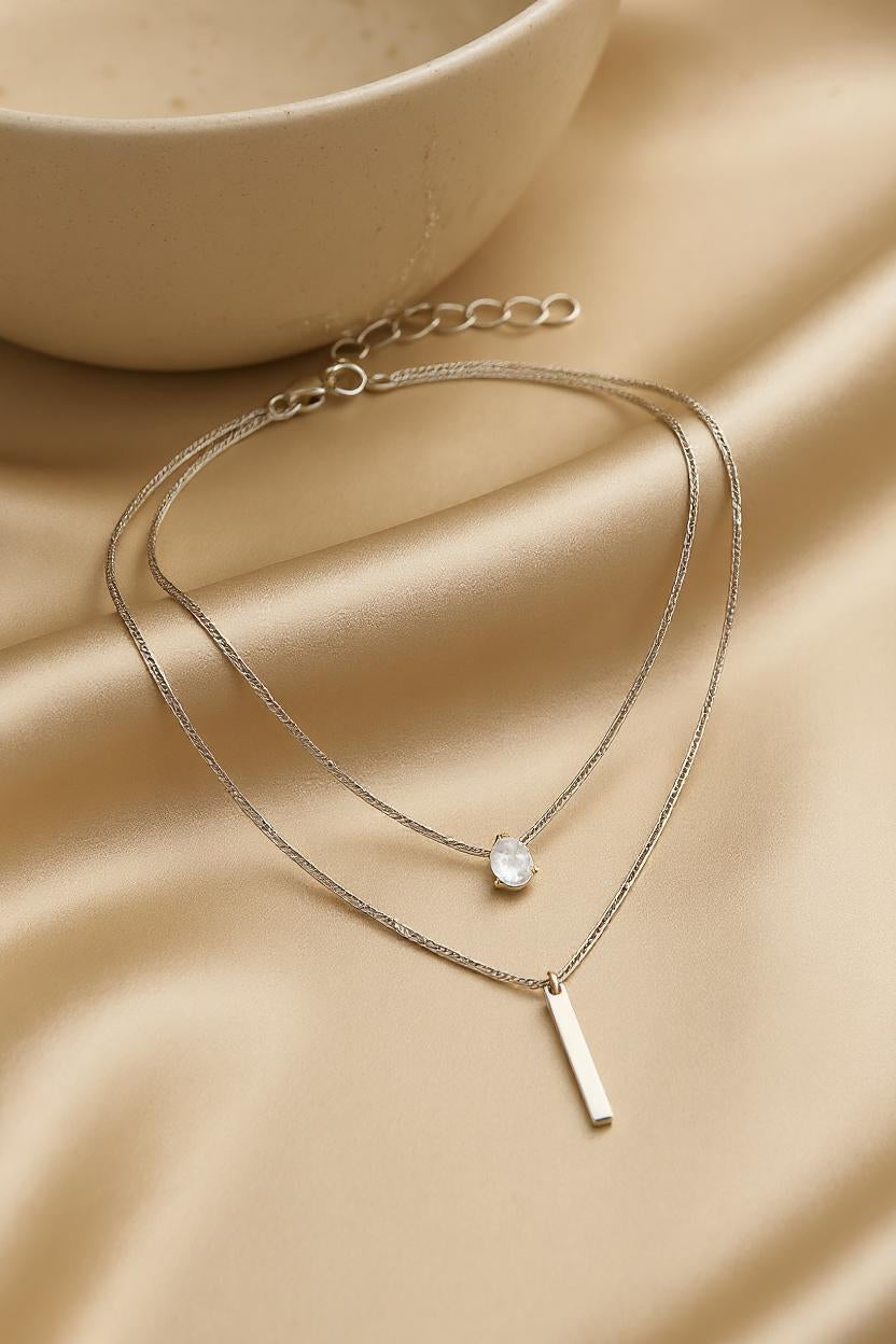 Hals Glitzer | Zlatý přívěsek náhrdelník set Vintage šperky