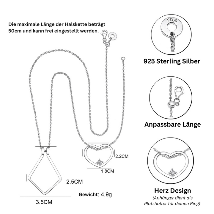 Halskette Mit Ringhalter - RingHolder 