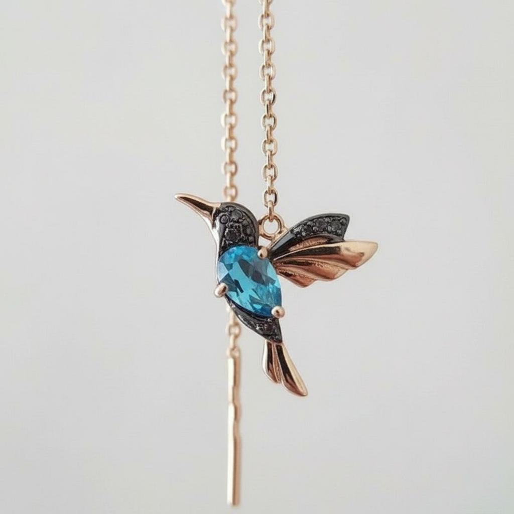 Handgefertigte Ohrringe - HummingbirdGleam 