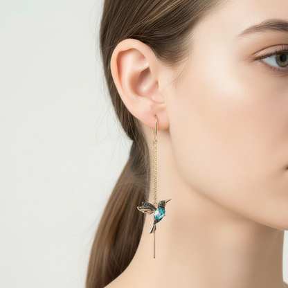 Handgefertigte Ohrringe - HummingbirdGleam 