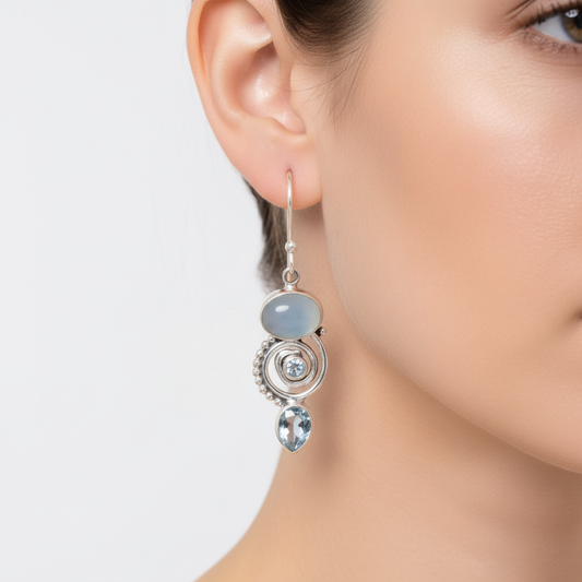 Handgefertigte Ohrringe - Mirae 