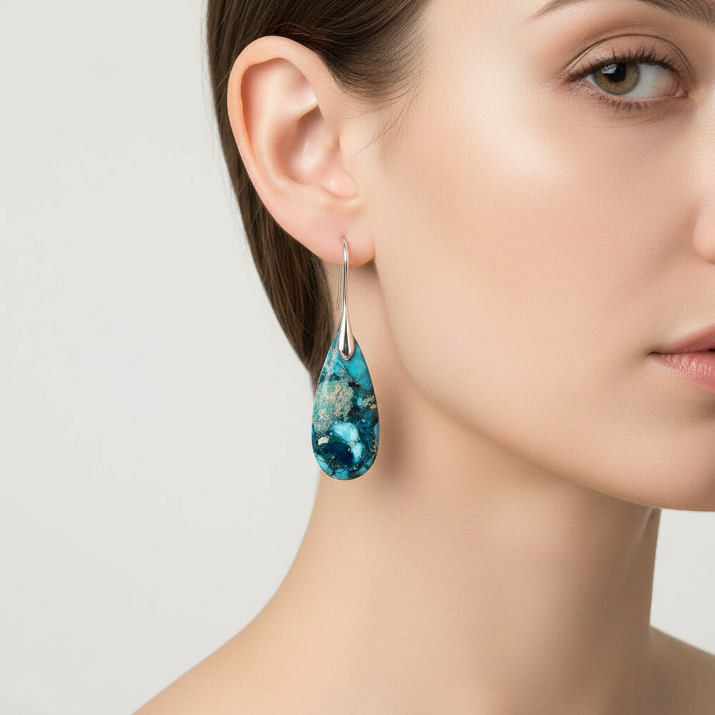 Handgefertigte Ohrringe - OceanHarmony 