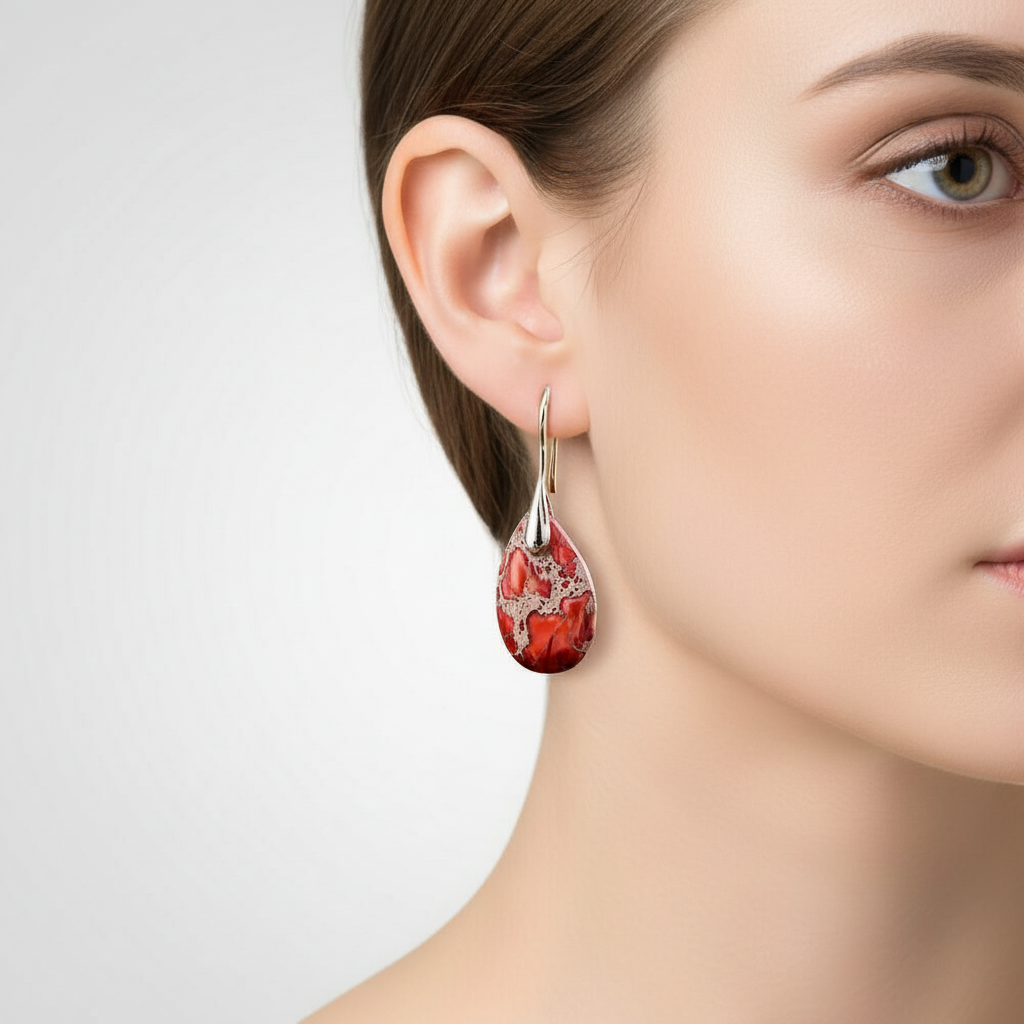 Handgefertigte Teardrop-Ohrringe - HarmonyEarring 